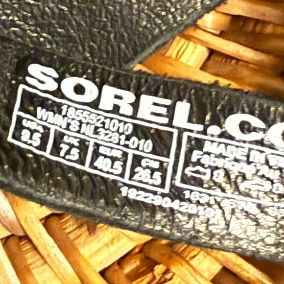 Sorel Black Strappy Sandals - Picture 5 of 5